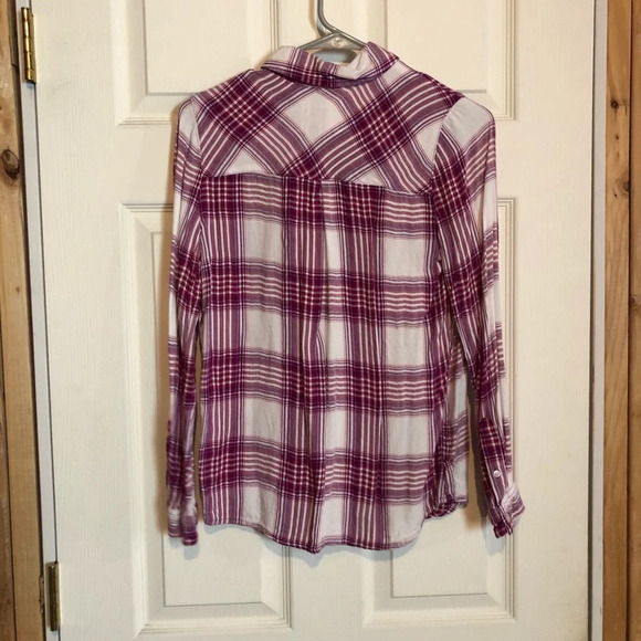 So Lightweight Flannel Pink White Cream Women’s Small GUC - Picture 3 of 7